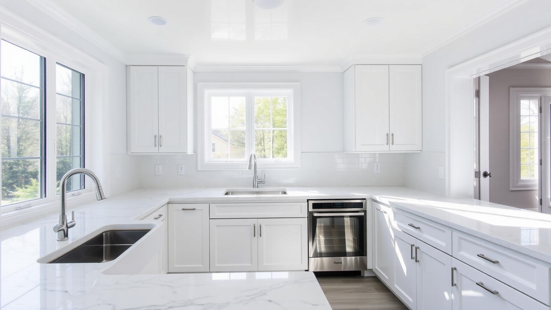 A freshly cleaned kitchen in a New Jersey home
